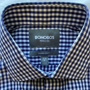 Bonobos Wrinkle-Free Slim Fit Gingham Dress Shirt